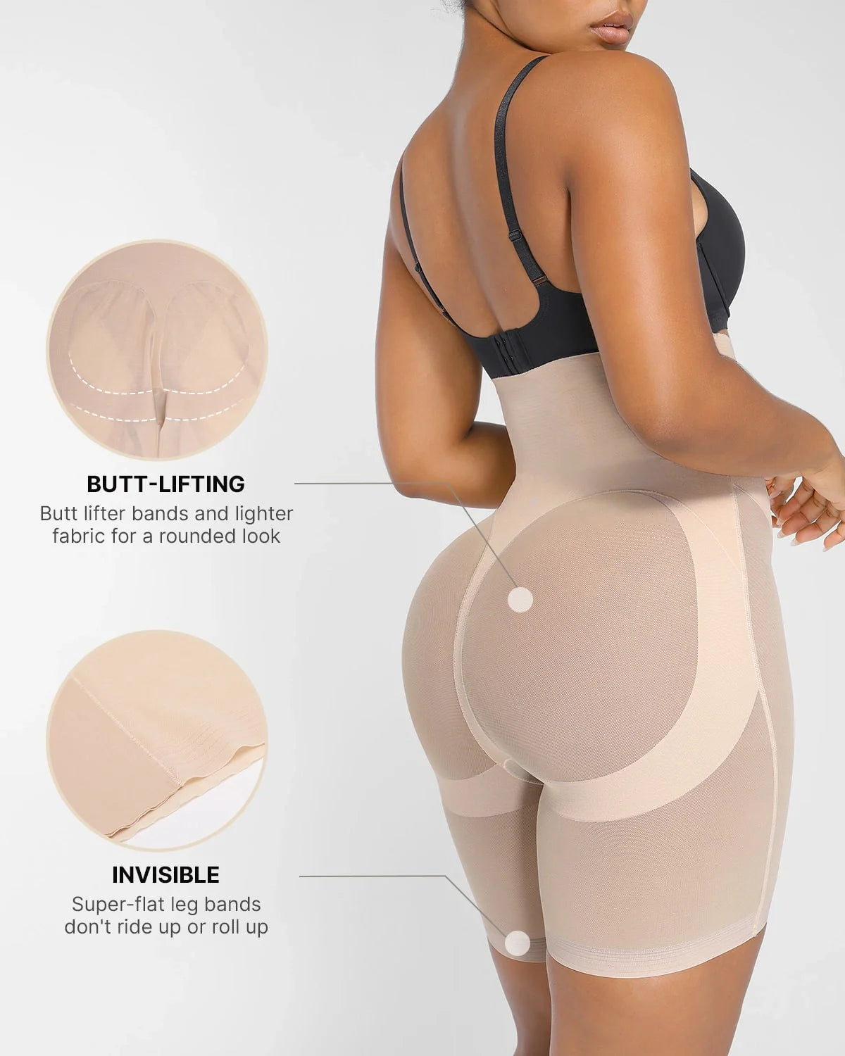Be Yourself® MT1 - High waisted mid-thigh shorts