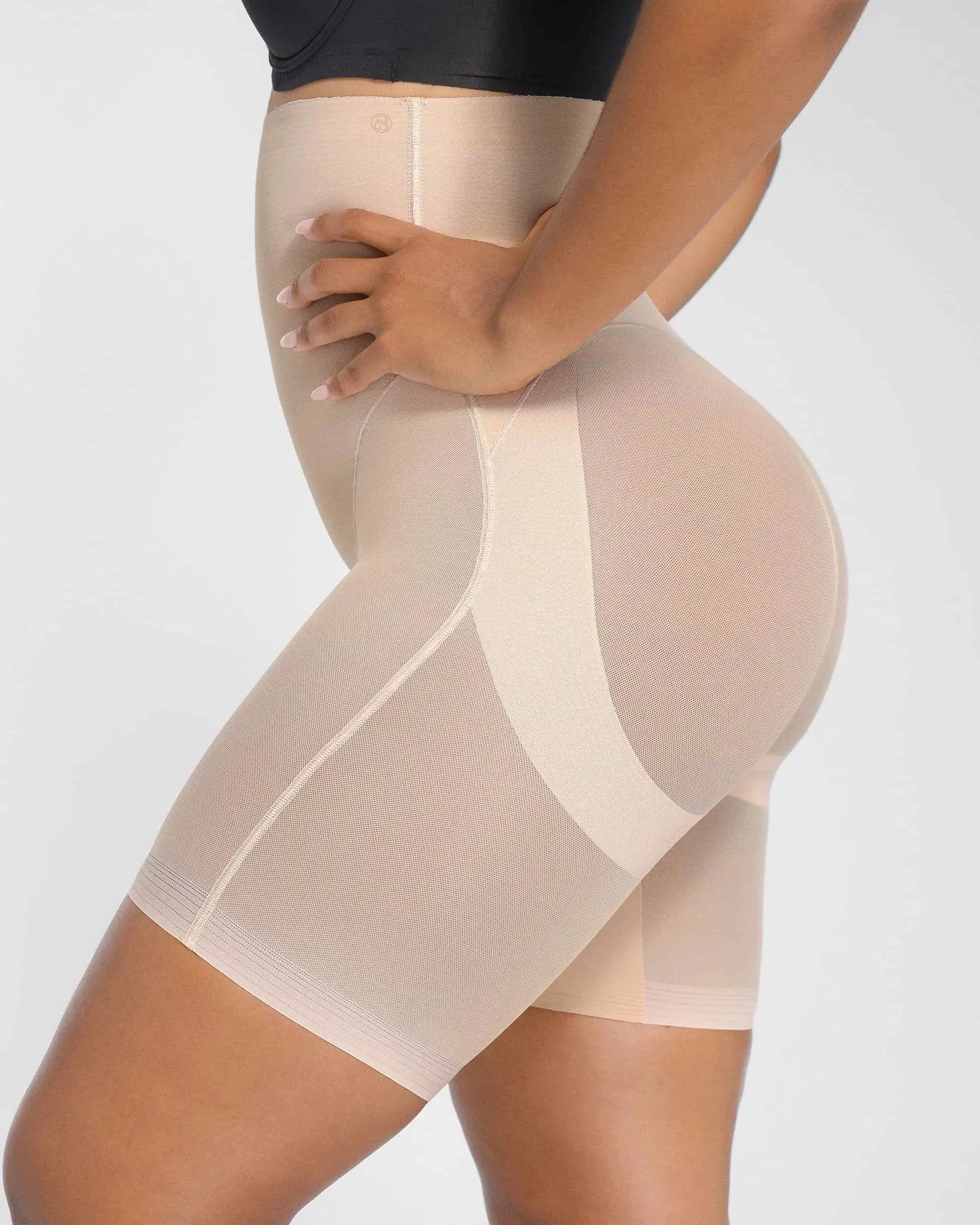 Be Yourself® MT1 - High waisted mid-thigh shorts