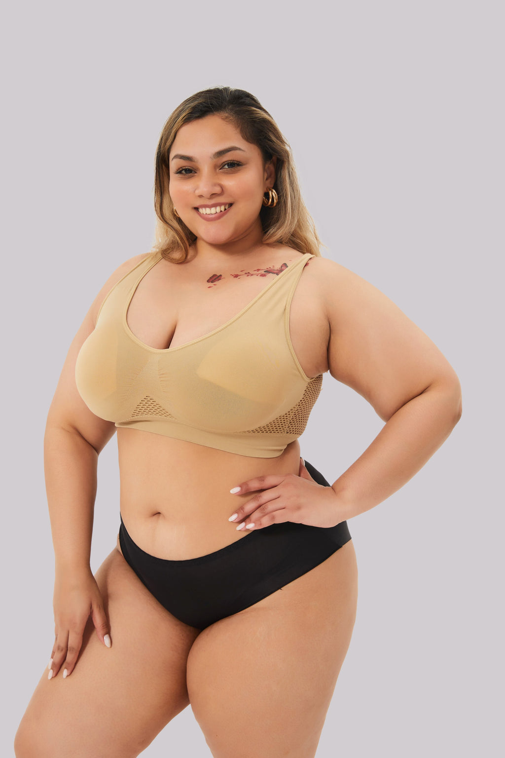 Be Yourself® Gym - without dac - breathable push-up sports bra