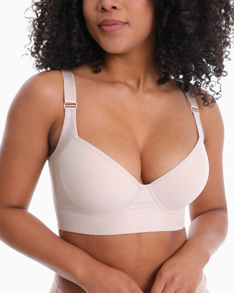 Pre-formed KPV shaping bra with smooth back™