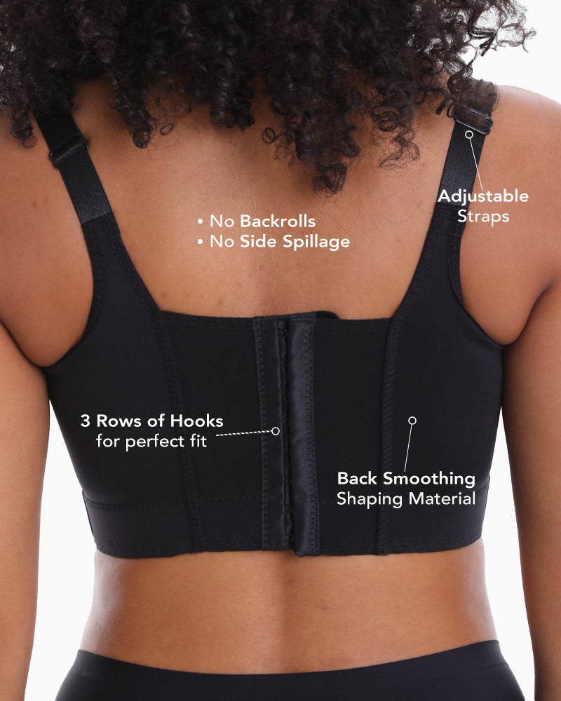 Pre-formed KPV shaping bra with smooth back™