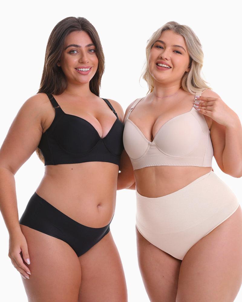 Pre-formed KPV shaping bra with smooth back™